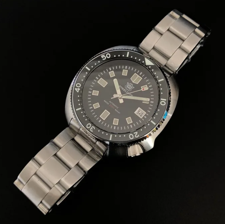 Seiko Watch Prospex - STEELDIVE 남성용 자동 시계 43.8mm 기계식