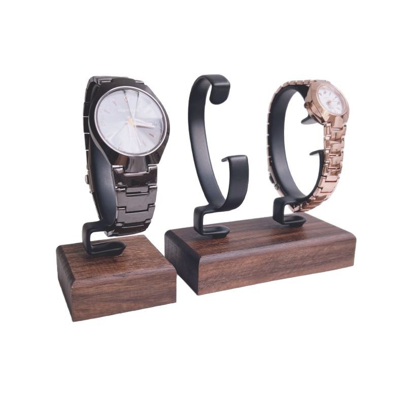 나무 소재의 C자형 시계 보관대, 주얼리 정리대, 진열 - Jewelry And Watches Inc 리뷰 및 가격