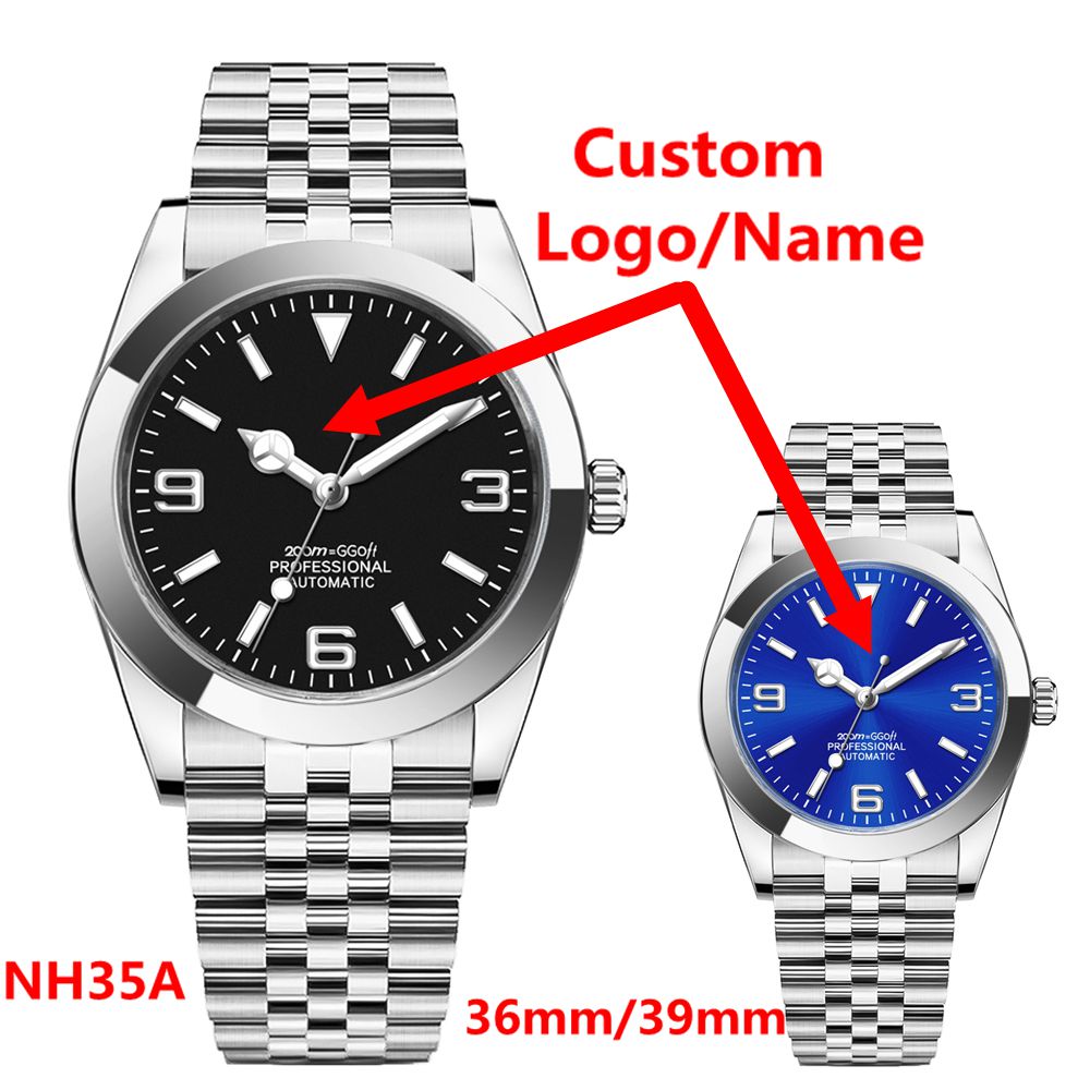 맞춤형 로고 고급 NH35 시계 여성 남성용 시계 36 - Jewelry For Watches 리뷰 및 가격